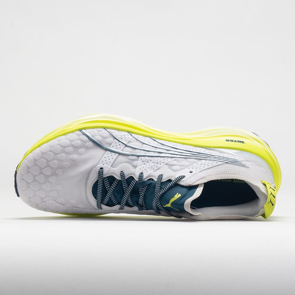 Puma ForeverRun NITRO Mens Puma White/Ocean Tropic/Lime Pow - Image 3