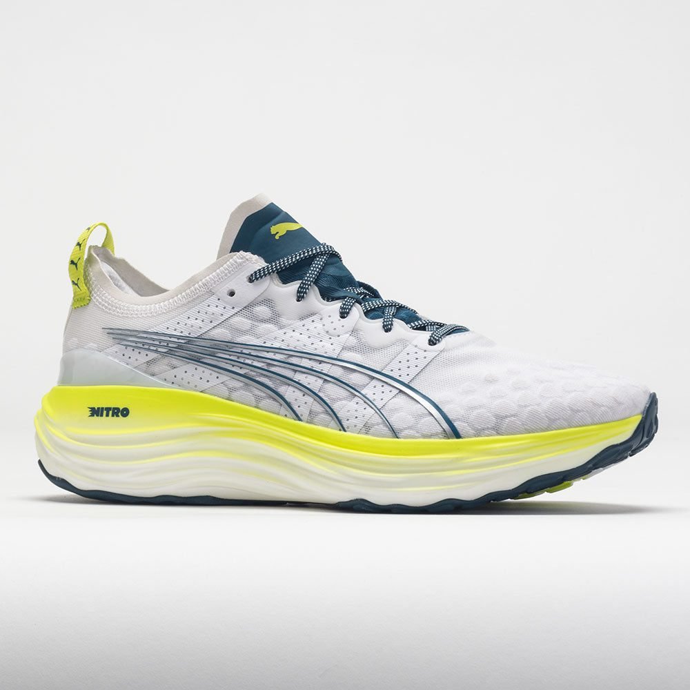 Puma ForeverRun NITRO Mens Puma White/Ocean Tropic/Lime Pow - Image 5