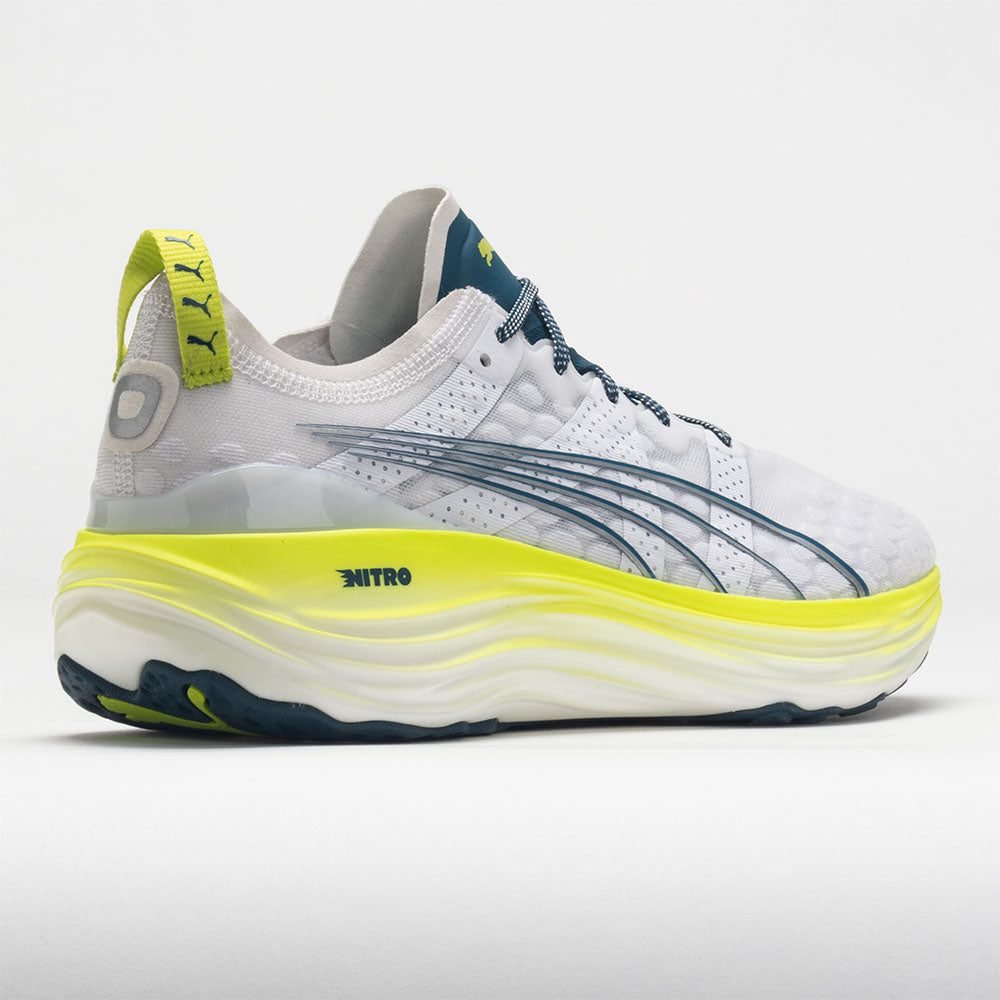 Puma ForeverRun NITRO Mens Puma White/Ocean Tropic/Lime Pow - Image 6