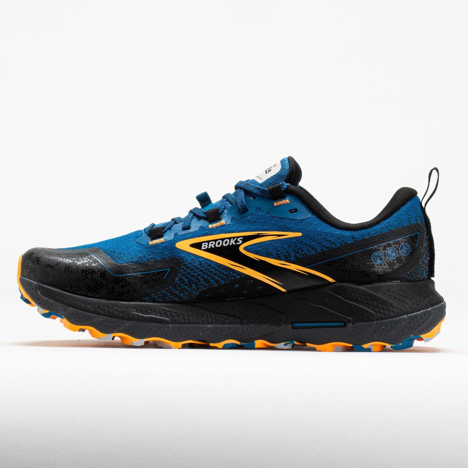 Brooks Cascadia 18 Men Blue Sapphire/Black/Orange - Image 2