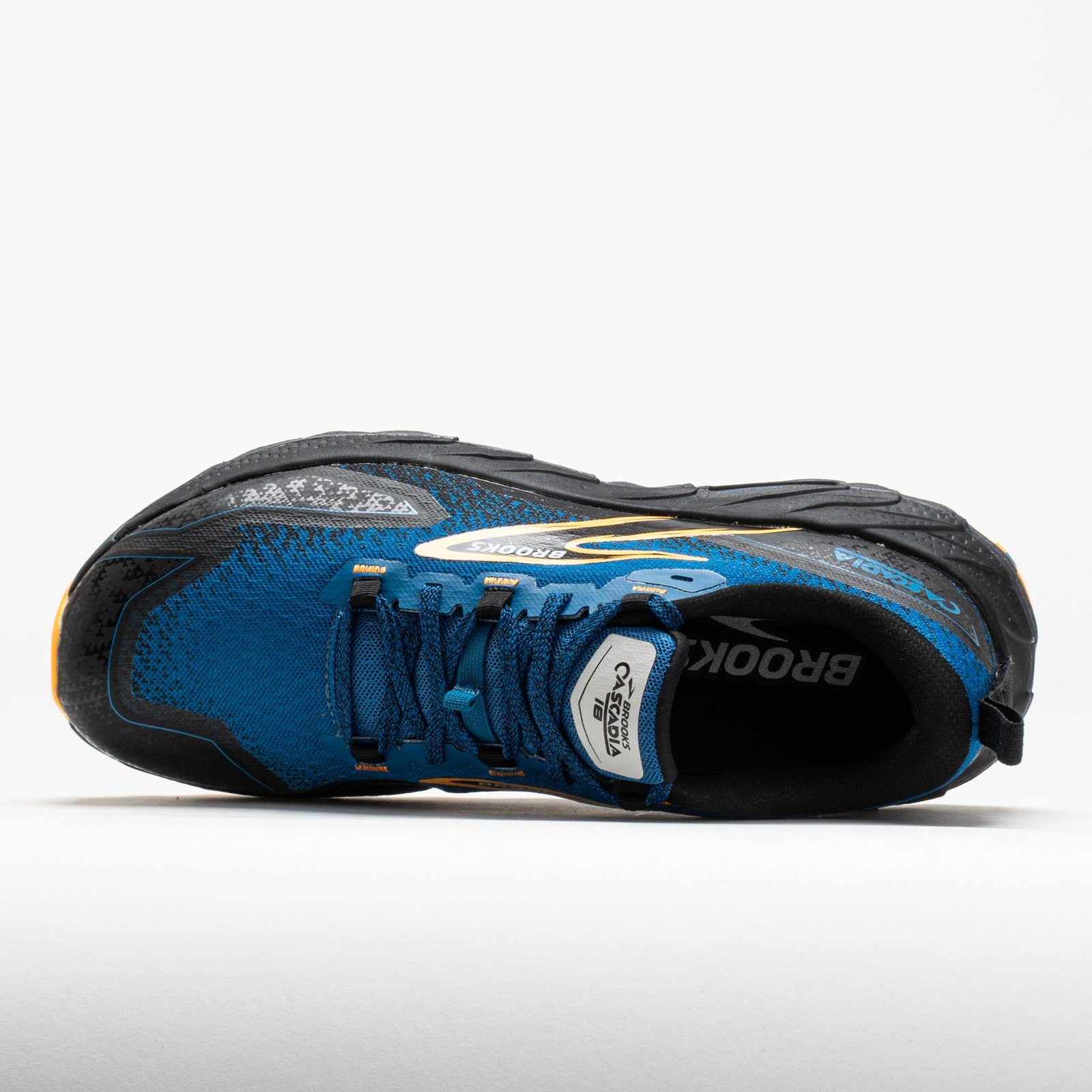 Brooks Cascadia 18 Men Blue Sapphire/Black/Orange - Image 3