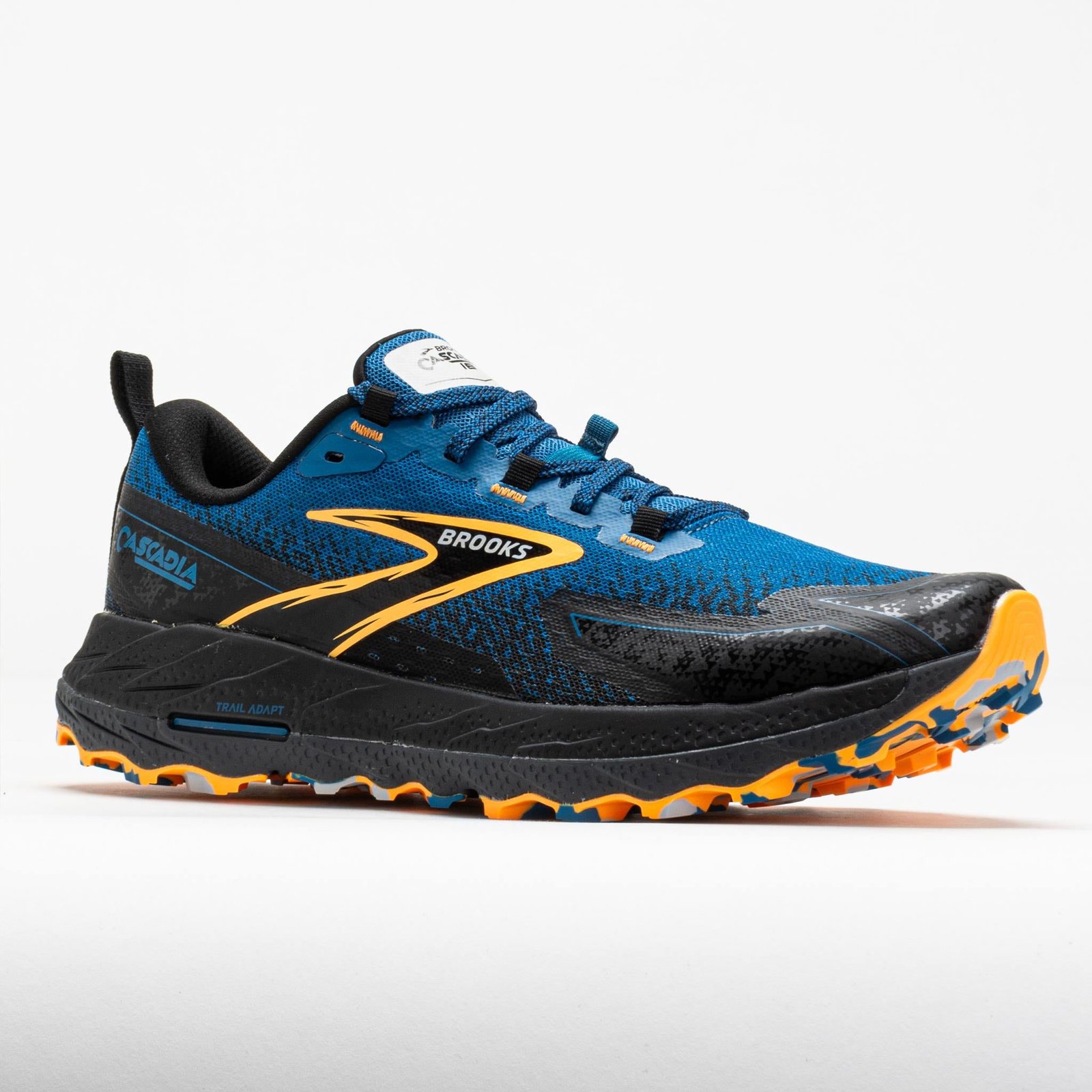 Brooks Cascadia 18 Men Blue Sapphire/Black/Orange - Image 5