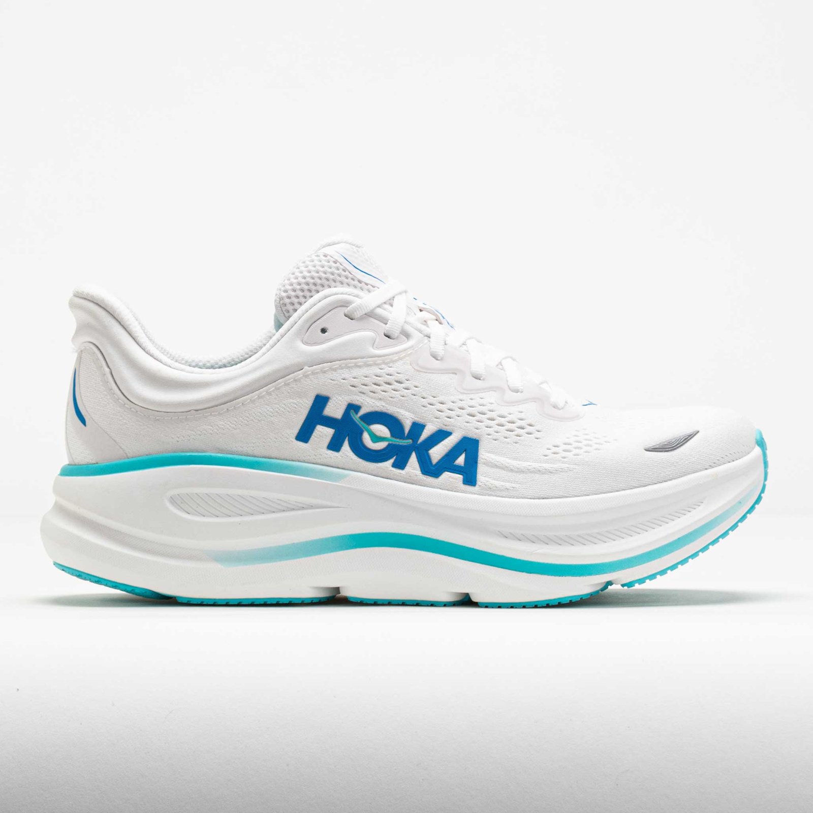 HOKA Bondi 9 Mens White/HOKA Blue