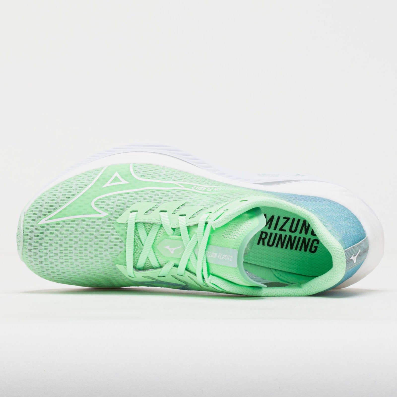 Mizuno Wave Rebellion Flash 2 Womens Neo Mint/White - Image 3