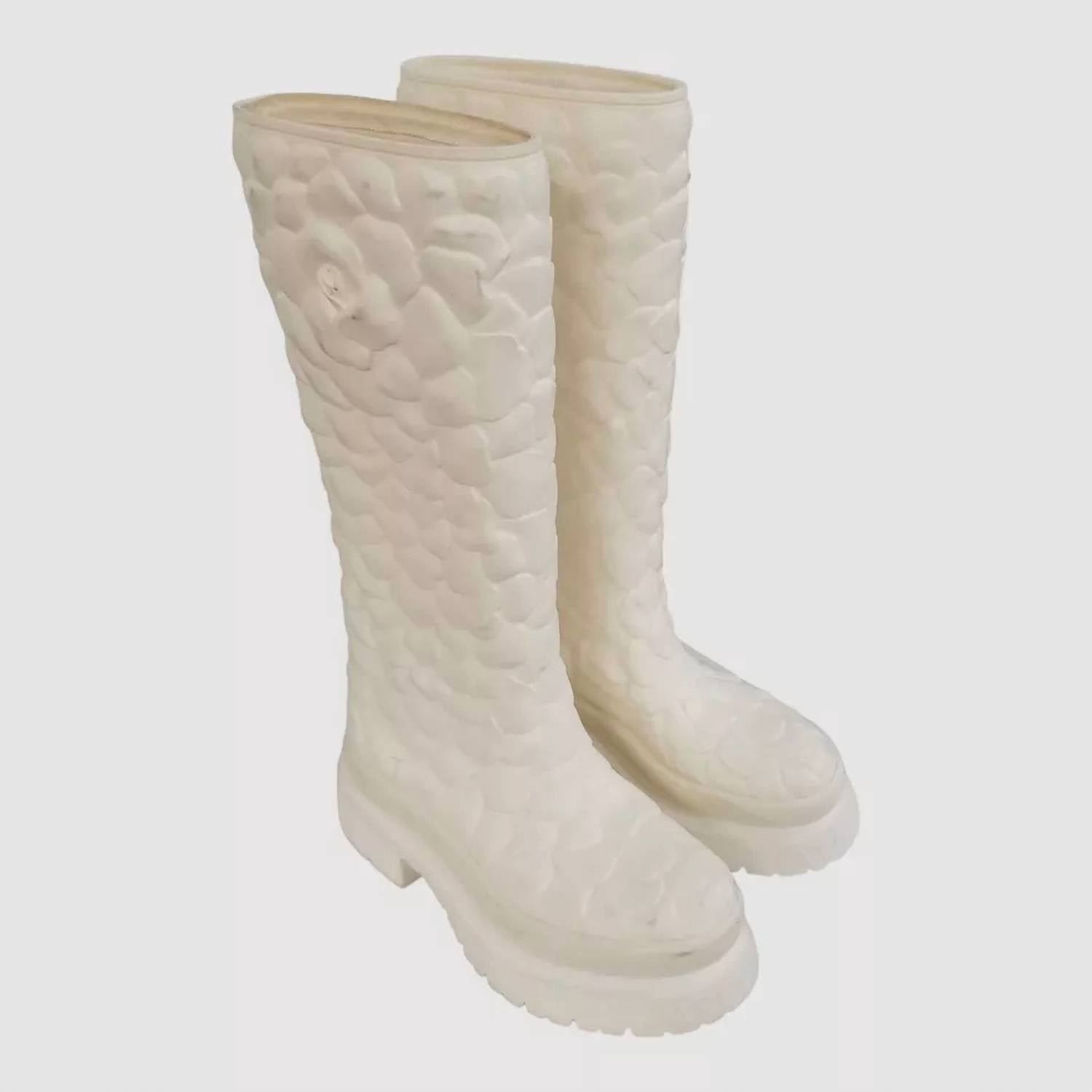 Valentino Garavani - Women's Rubber Rose Edition Atelier Knee Hi Boots - Image 2