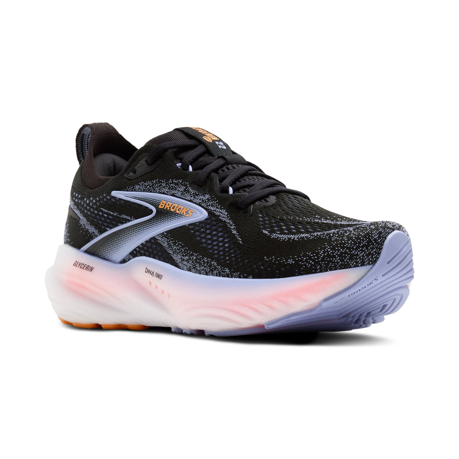 Women's Glycerin 22 (088 - Black/Blue Heron/Orange) - Image 2