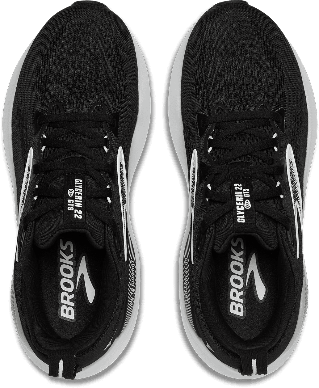 Women's Glycerin GTS 22 WIDE (090 - Black/Grey/White) - Image 4