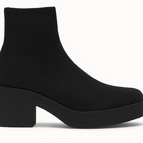 Everglades - Women's Stretch Sock Knit Boots With Platform Block Heel