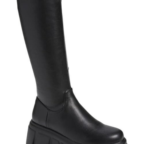 Steve Madden Tero Chunky Knee High Platform Boot - Black