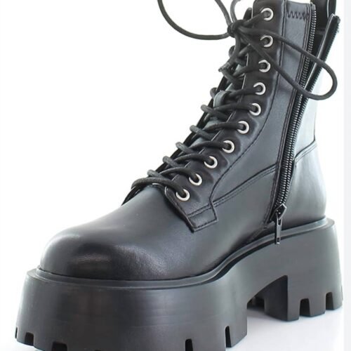 Steve Madden - Women's Maddox Platform Block Heel Combat Boot