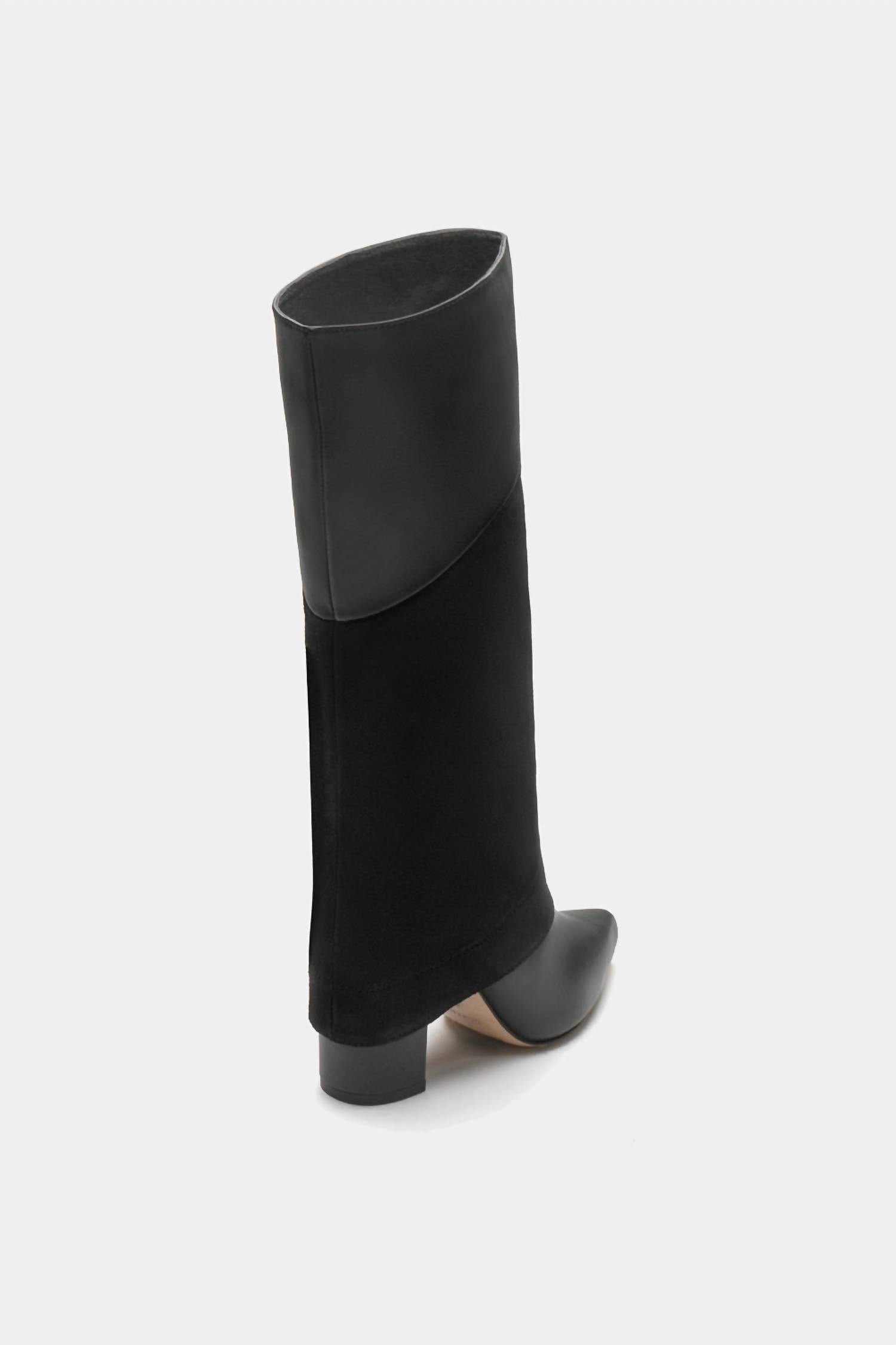 Dante Shoes - Women's Leather Tall Overlay Boots - Image 3