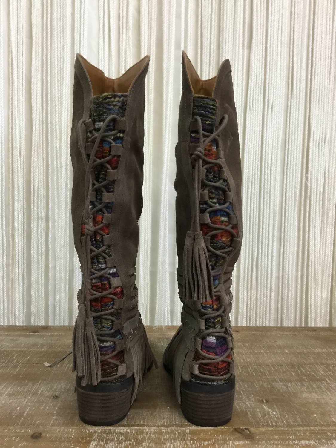 Naughty Monkey - Women's Zarape Fringe Boots - Image 2