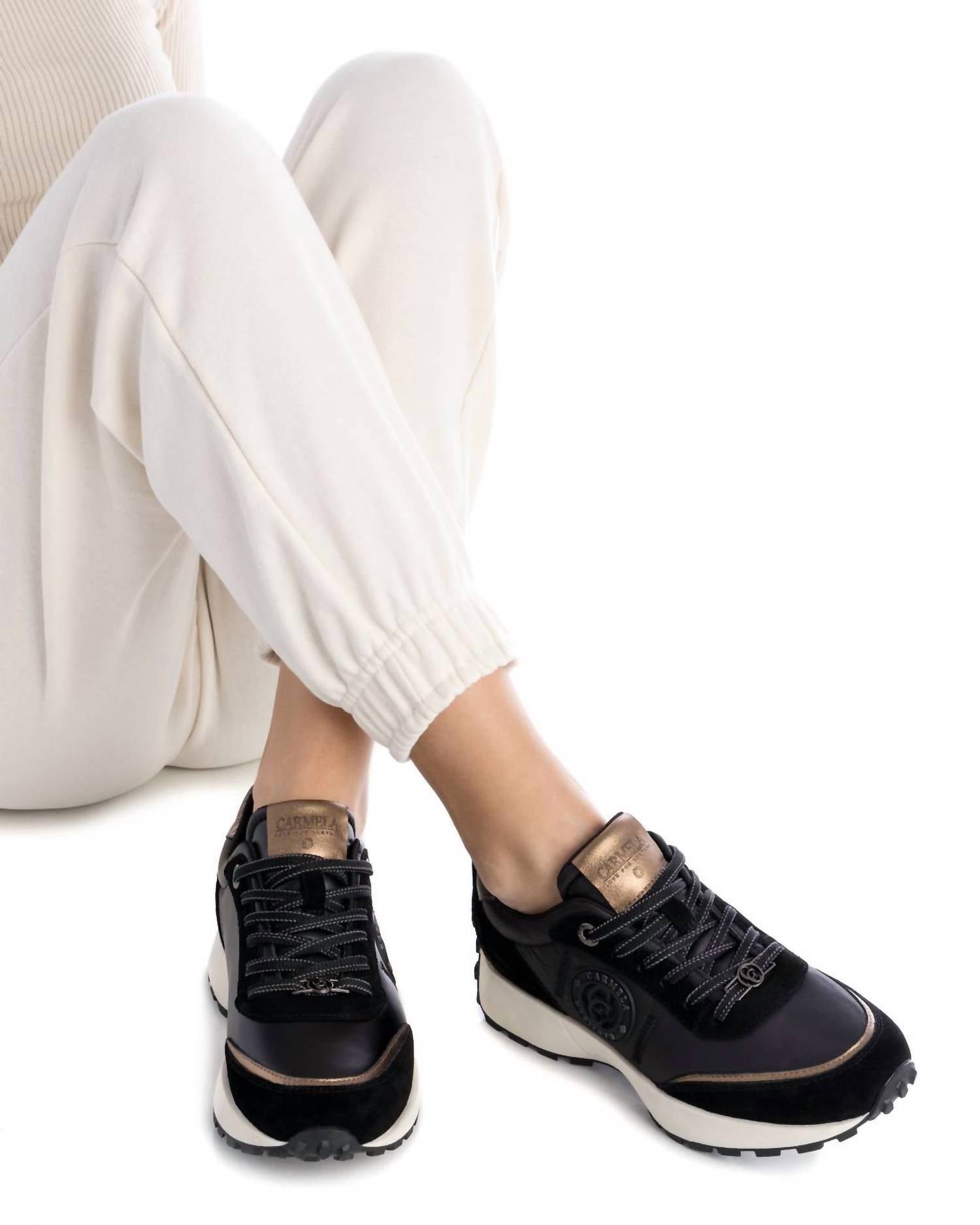 Xti - Women's Leather Casual Sneakers - Image 5
