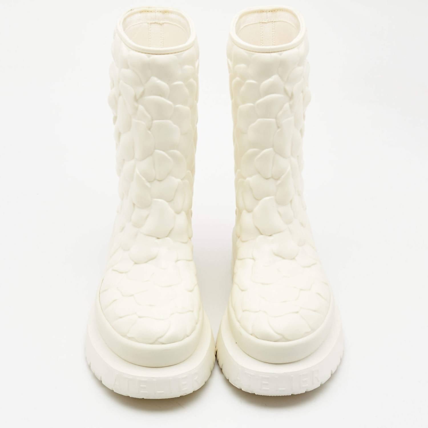 Valentino Garavani - Women's Rubber Rose Edition Atelier Mid Calf Boots - Image 2