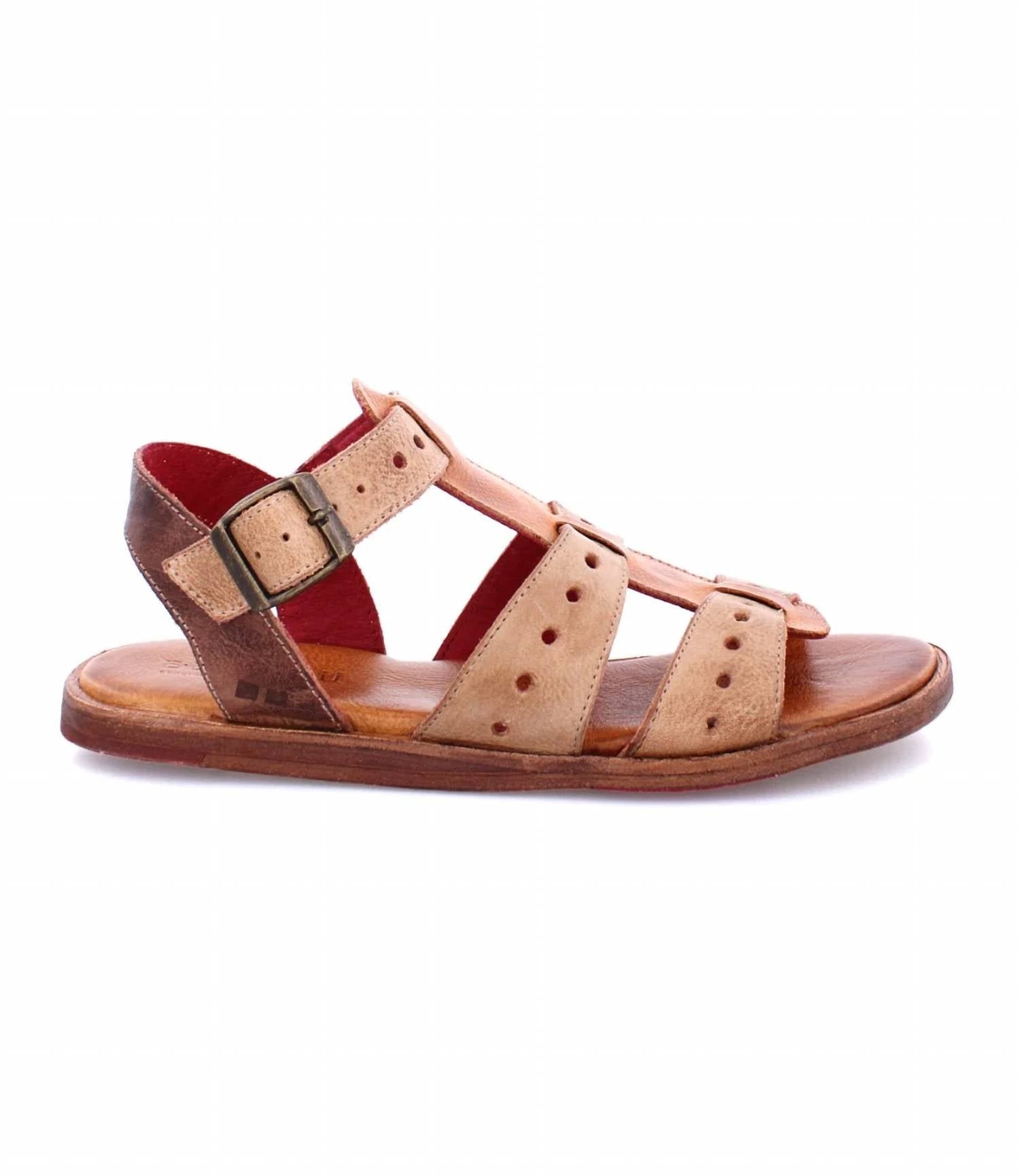 Bedstu - Women's Flat Buckled Sandals - Image 2