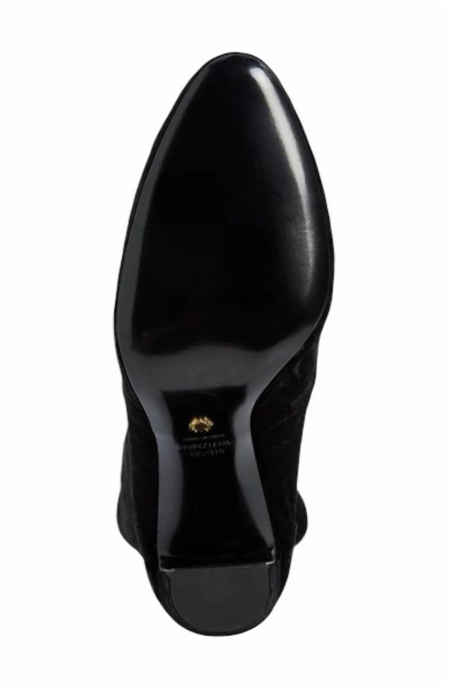 Stuart Weitzman - Womne's Vidaland Stretch Crushed Velvet Otk Boots - Image 6