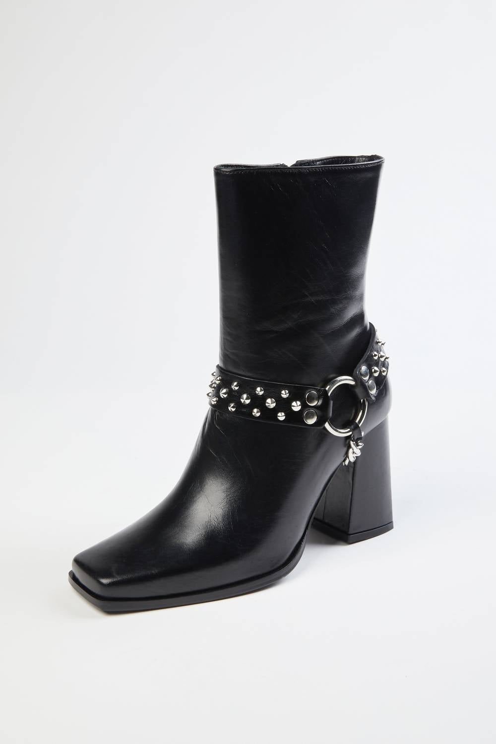 The Kooples - HEELED BOOTS WITH REMOVABLE JEWEL