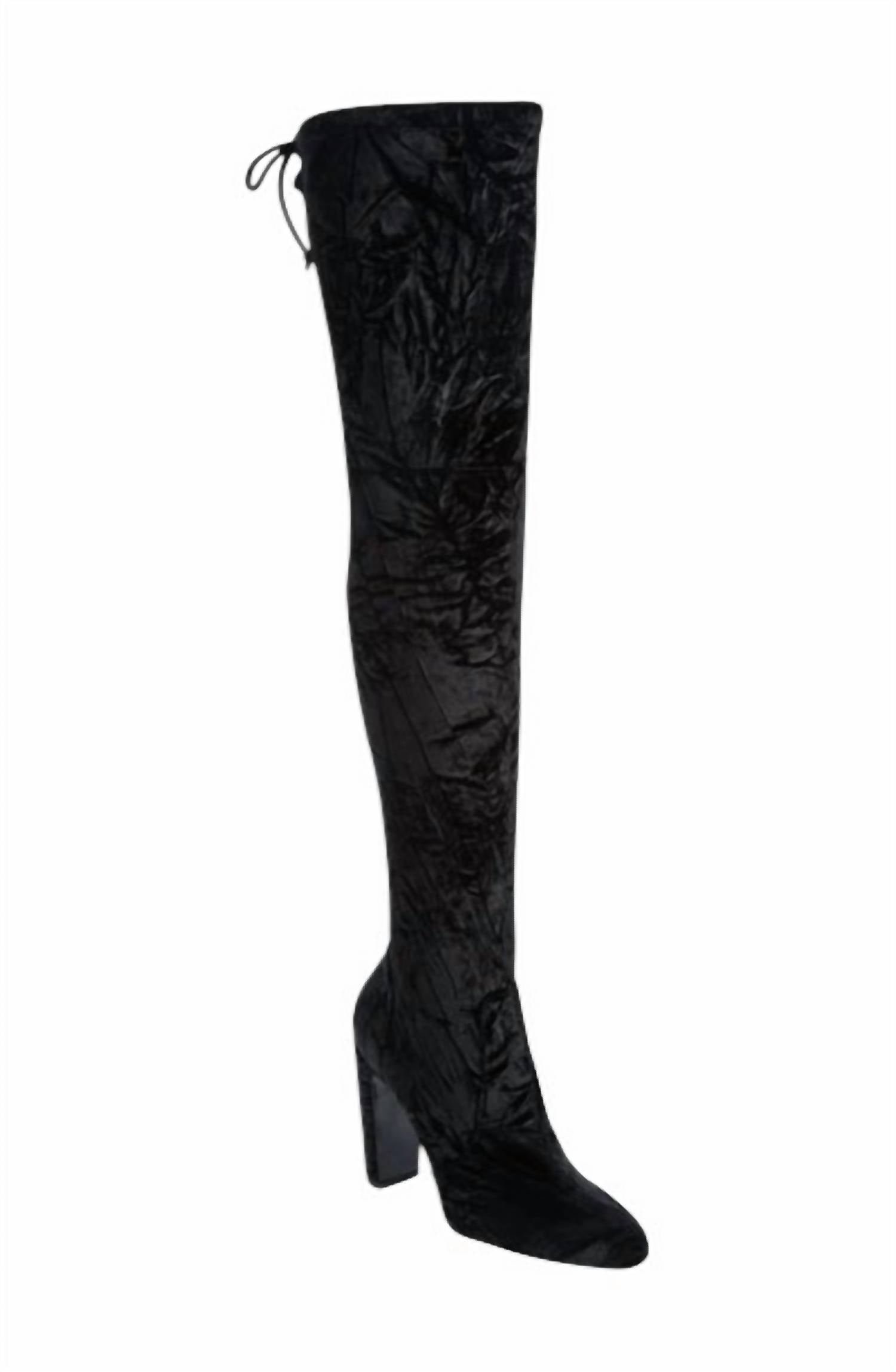 Stuart Weitzman - Womne's Vidaland Stretch Crushed Velvet Otk Boots