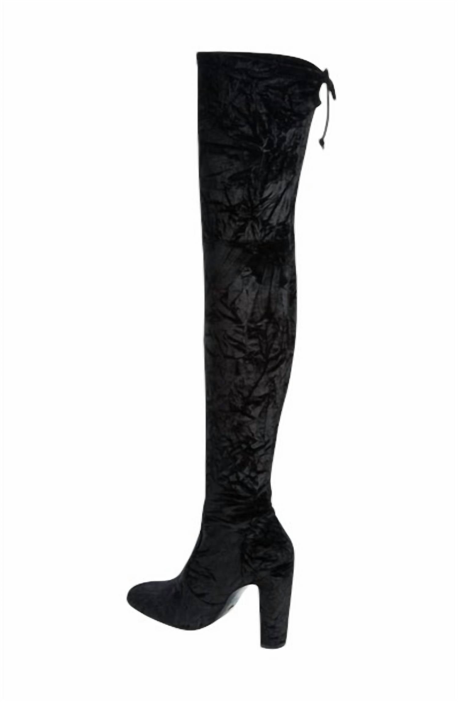 Stuart Weitzman - Womne's Vidaland Stretch Crushed Velvet Otk Boots - Image 2