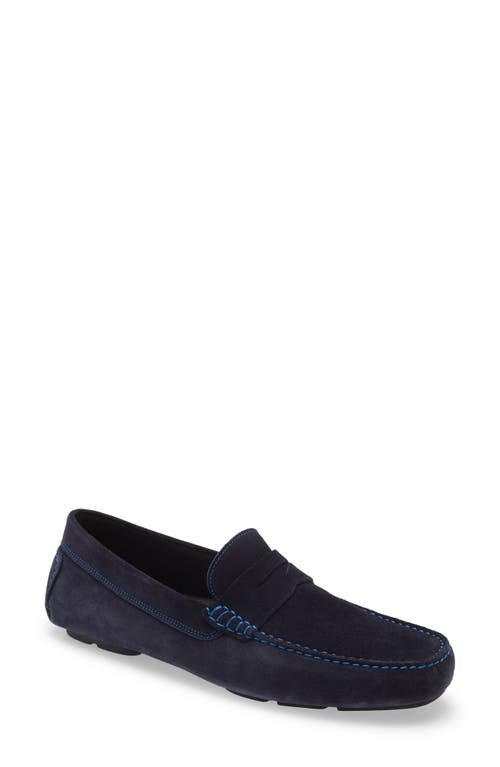 To Boot New York Blue Suede Italian Driving Shoe - Image 3