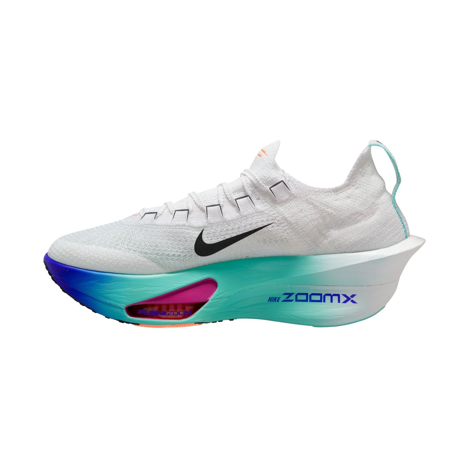 Men's Alphafly 3 (104 - White/Black-Hyper Turqoise-Concord) - Image 2