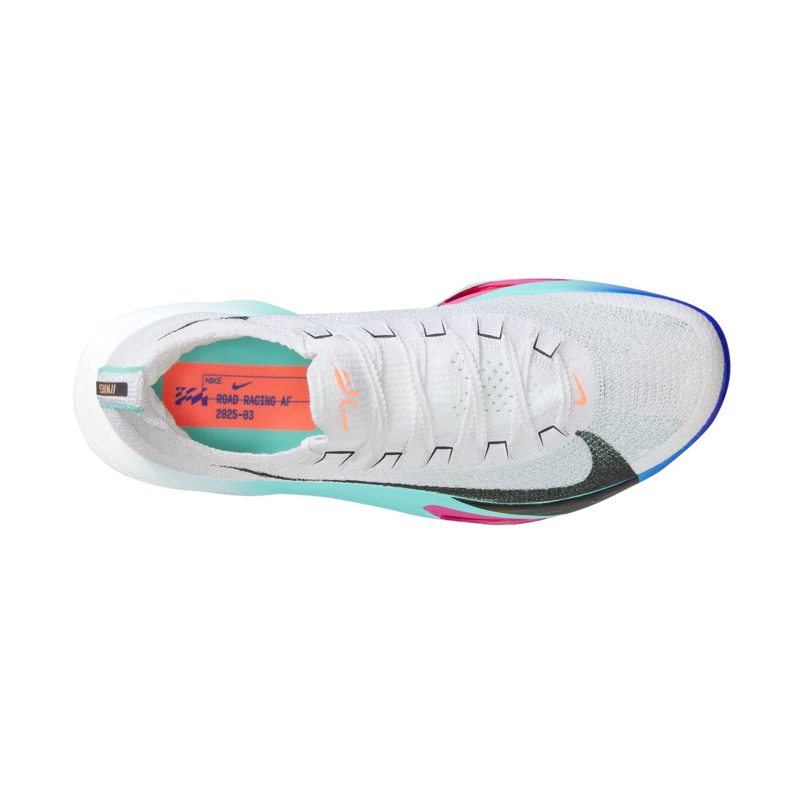 Men's Alphafly 3 (104 - White/Black-Hyper Turqoise-Concord) - Image 7