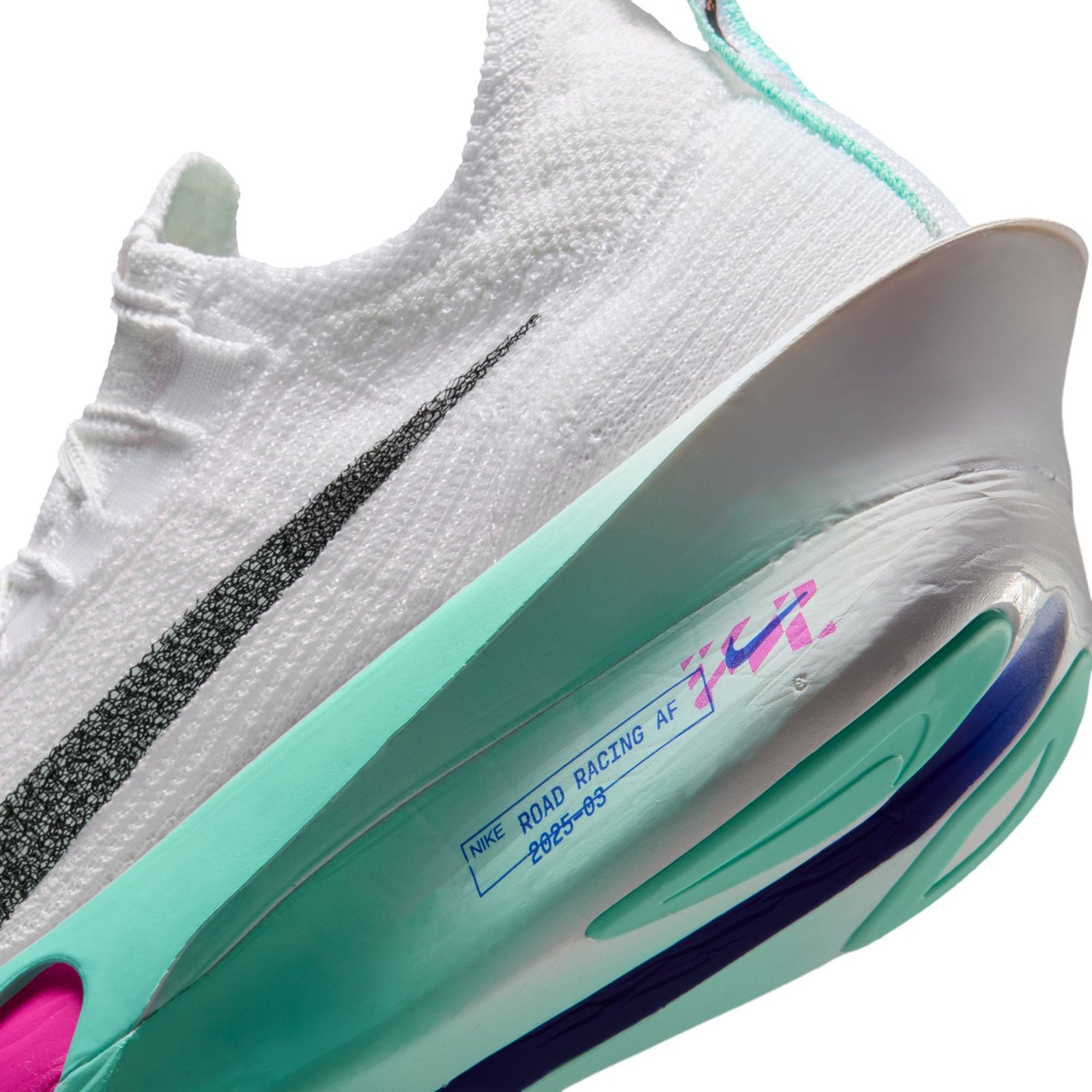 Men's Alphafly 3 (104 - White/Black-Hyper Turqoise-Concord) - Image 5