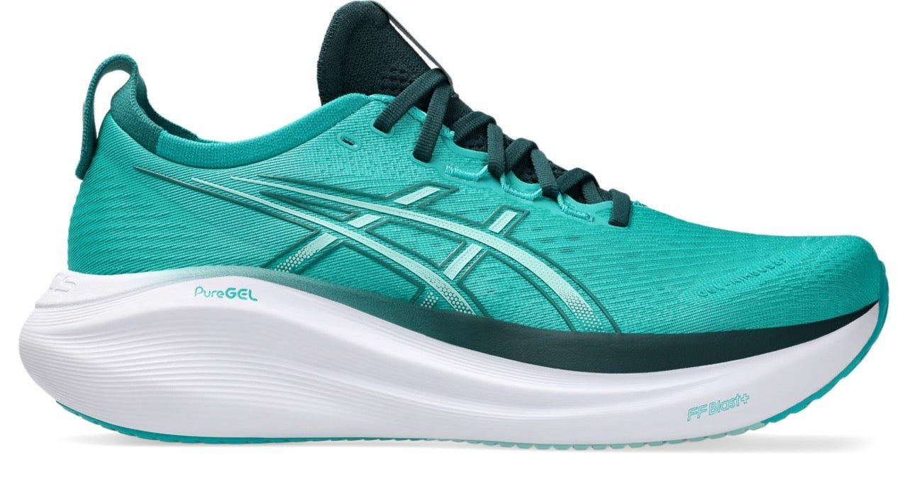 Men's Gel-Nimbus 27 (400 - Wave Teal/Saxon Green)