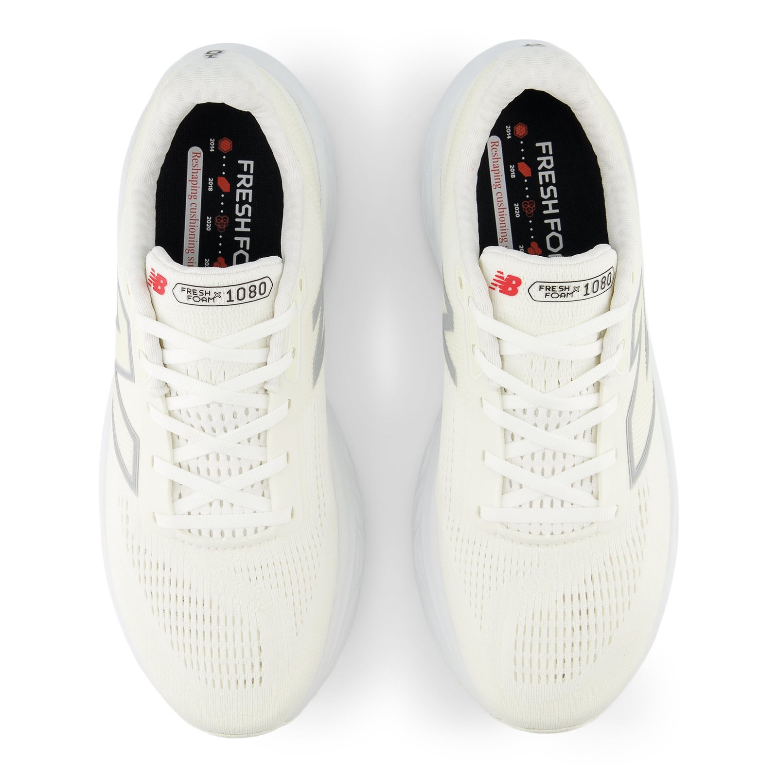 Men's Fresh Foam X 1080 v14 (W - White/Silver Metallic/Sea Salt) - Image 6