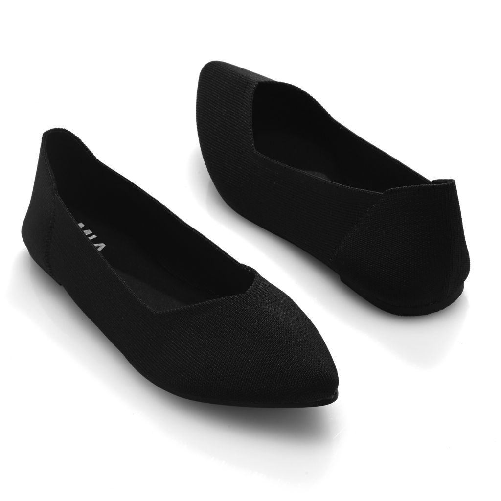 MIA Kerri Knit Slip-on Pointed Ballet Flats