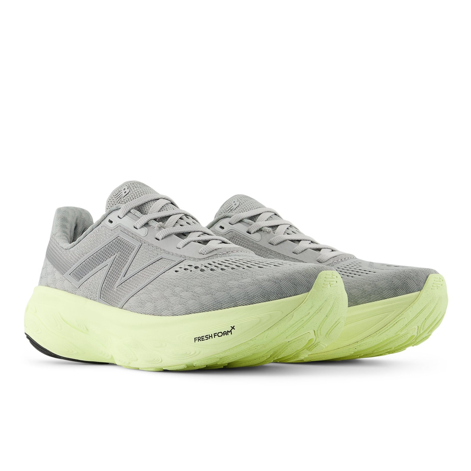 Women's Fresh Foam X 1080 v14 (R - Raincloud/Limelight/Silver Metallic) - Image 3