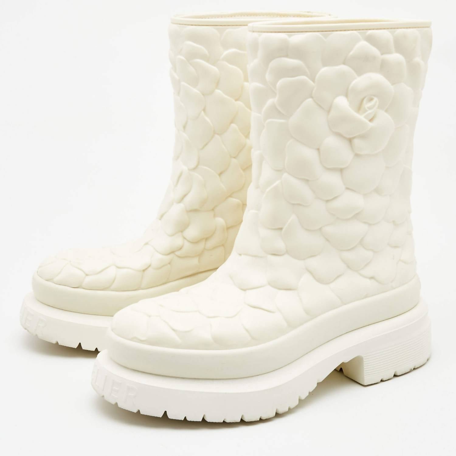 Valentino Garavani - Women's Rubber Rose Edition Atelier Mid Calf Boots - Image 3