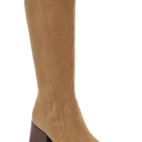 Blondo Tessa Taupe Suede Waterproof Boots - Size 7