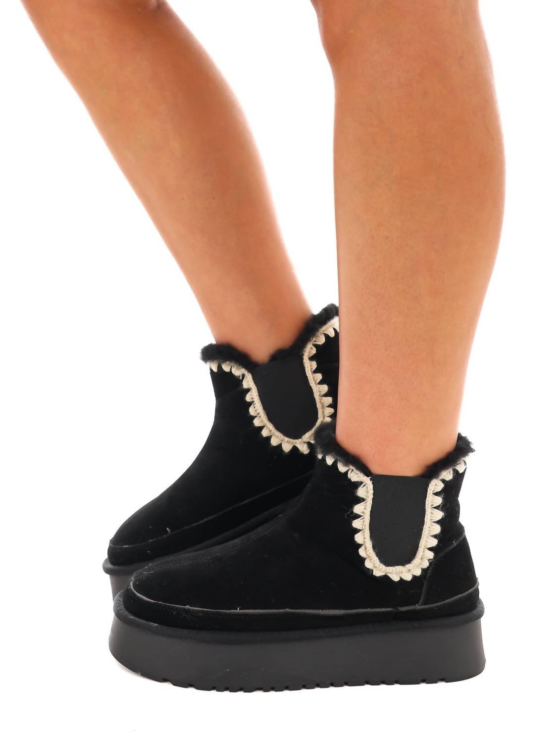 Ccocci - Women's Crochet Platform Boot - Image 3