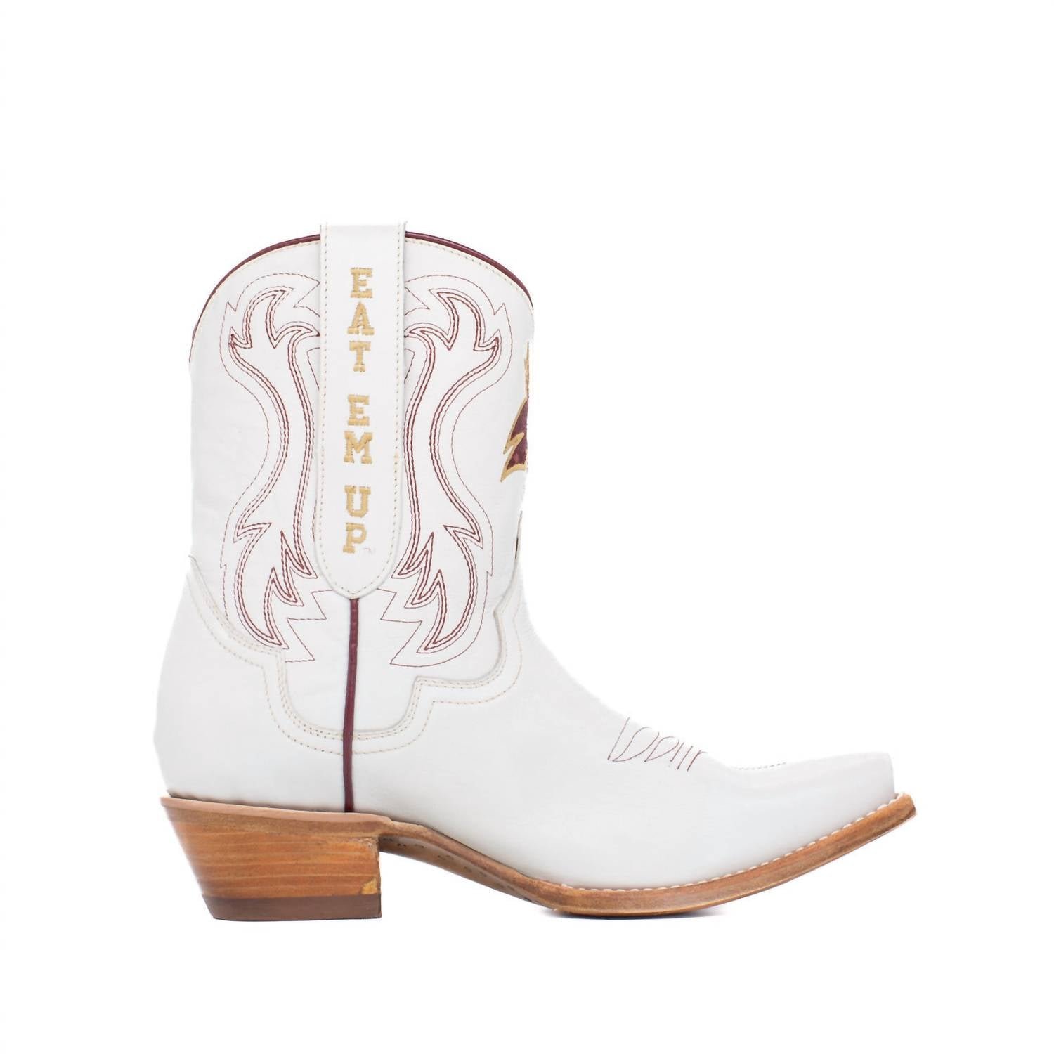 Gameday Boots - Women's Shorty Western Texas State University Boots - Image 3