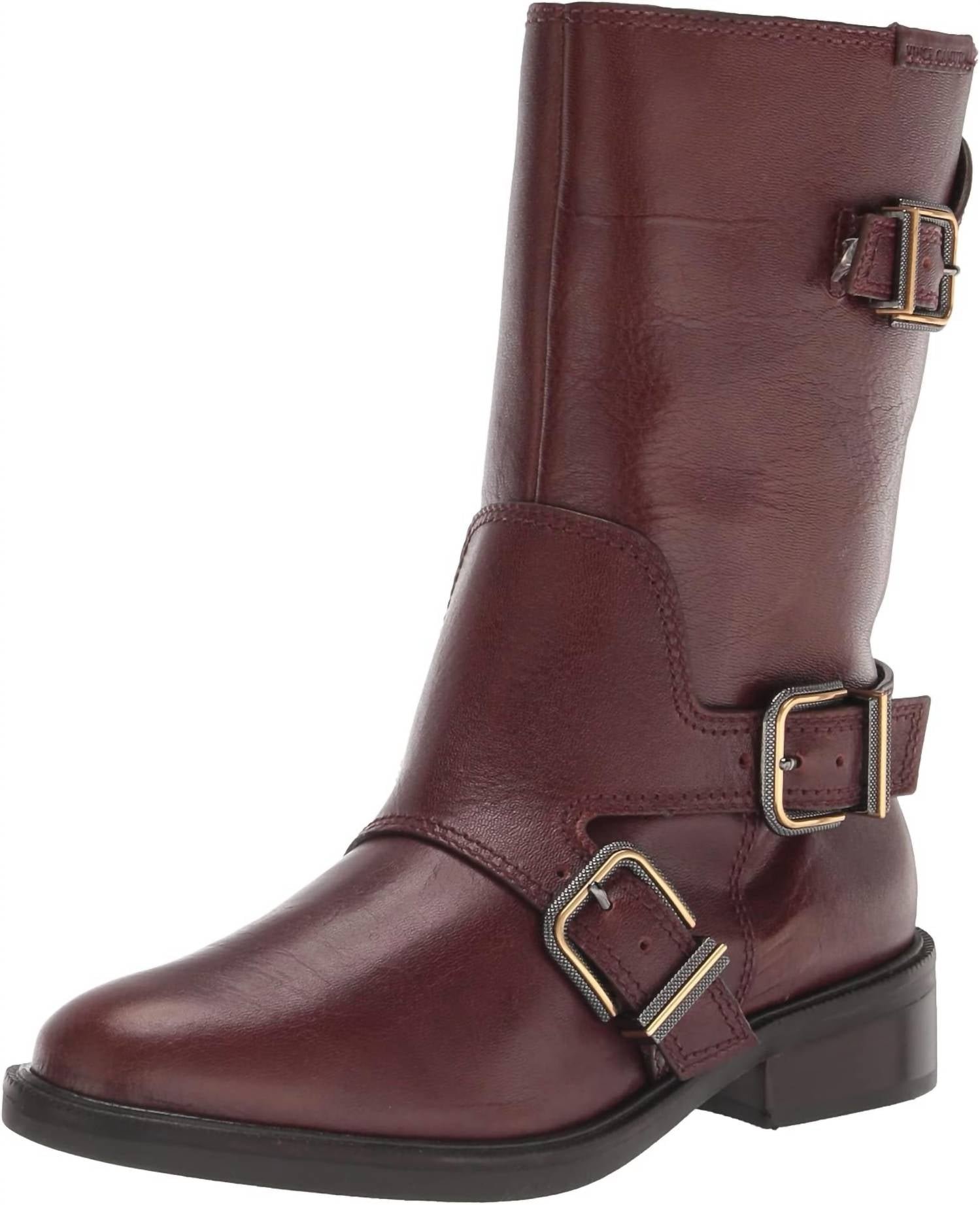 Vince Camuto - Women's Leather Alicenta Moto Boot - Image 3