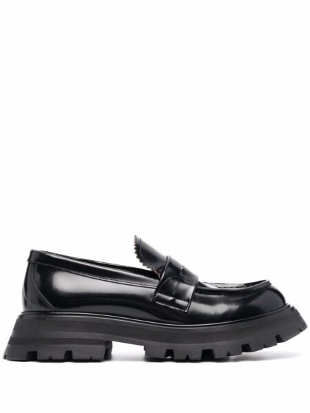 Alexander Mc Queen Wander Leather Loafers