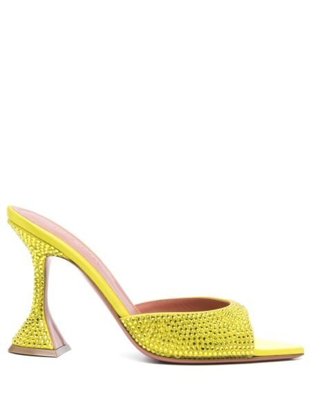 Amina Muaddi Caroline Crystal Mules
