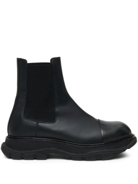 Alexander Mc Queen Leather Chelsea Boots