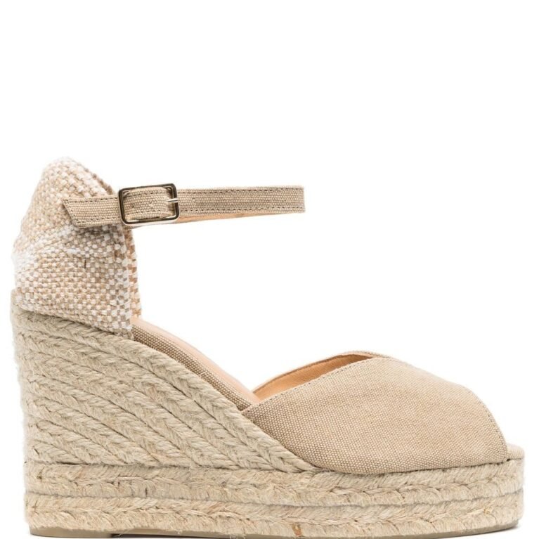 Castaner Bianca Raffia Wedge Espadrilles