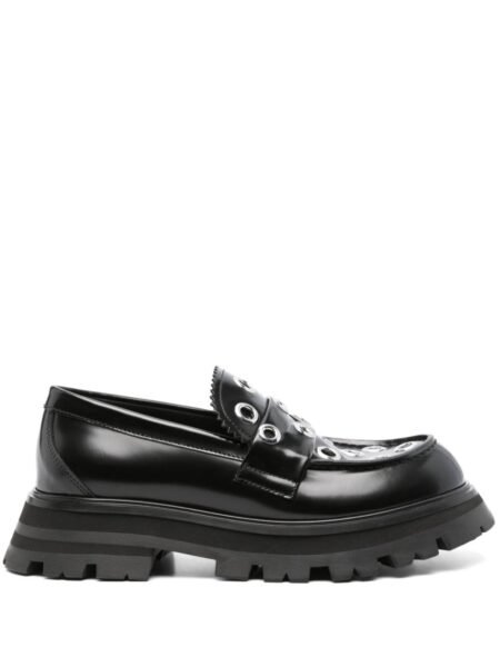 Alexander Mc Queen Wander Leather Loafers
