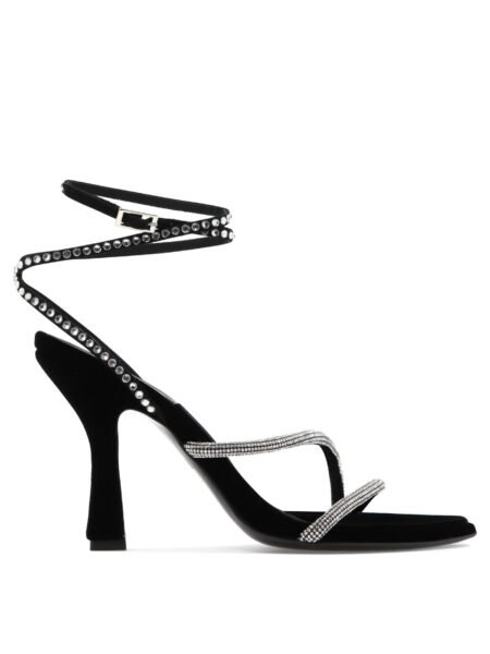 3 Juin Giglio Velvet Heeled Sandals