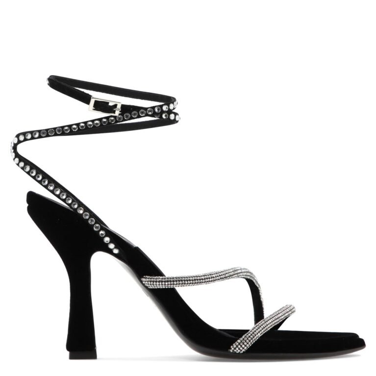 3 Juin Giglio Velvet Heeled Sandals