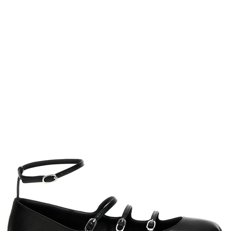 Alexander Mcqueen Leather Strap Ballet Flats